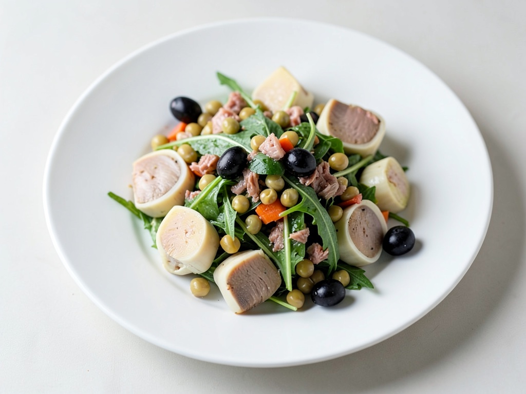 Frischer Kichererbsen-Thunfisch-Salat