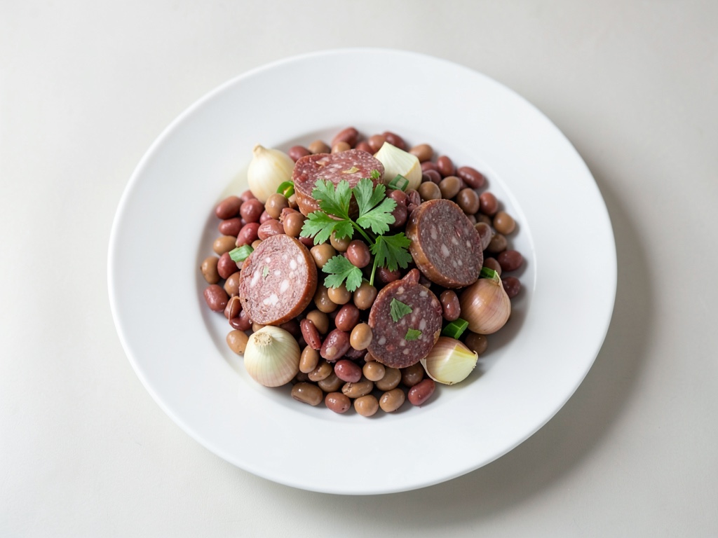 Insalata di fagioli rossi e chorizo