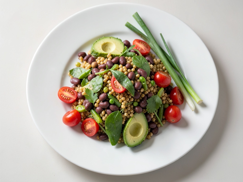 Insalata fresca di fagioli rossi, mais e avocado