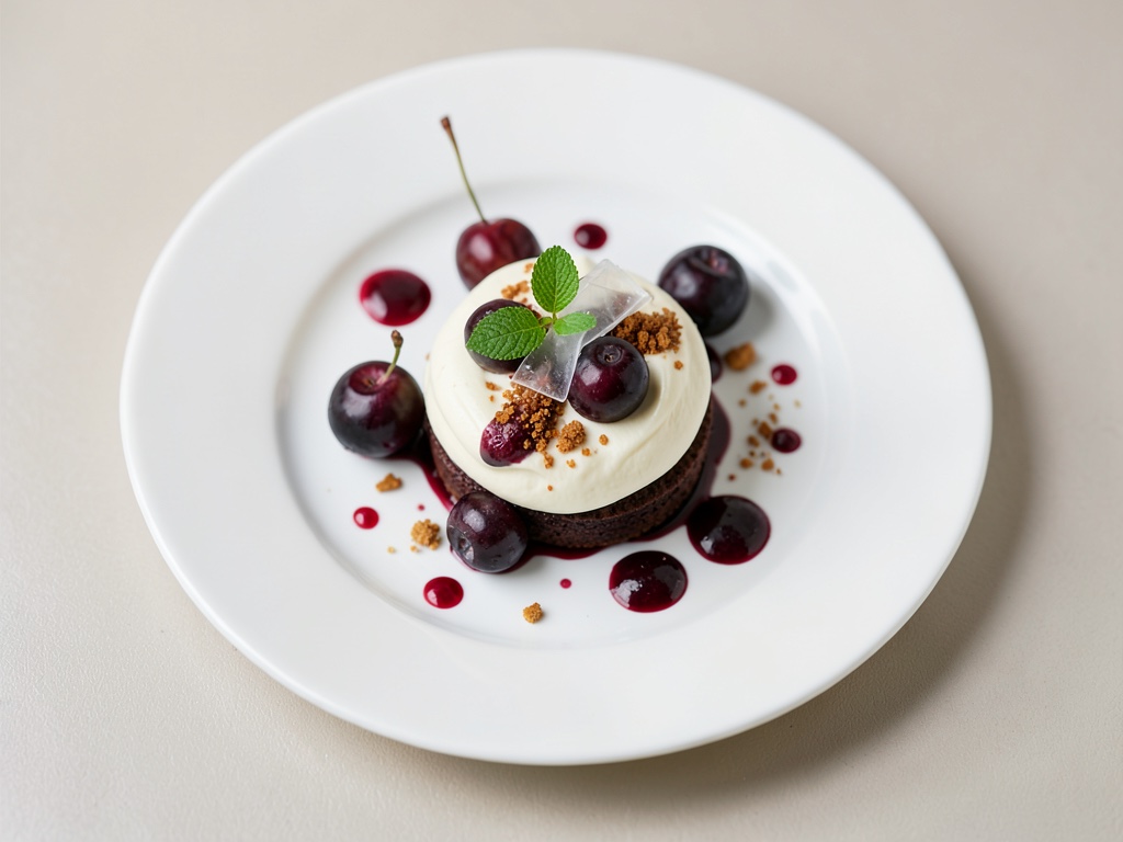 Crema cremosa alle ciliegie con vino Porto