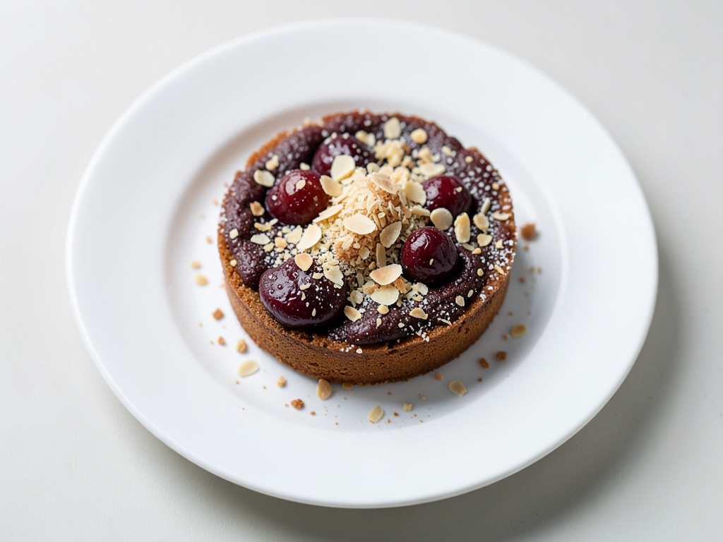 Kirschkuchen mit Mandelstreuseln