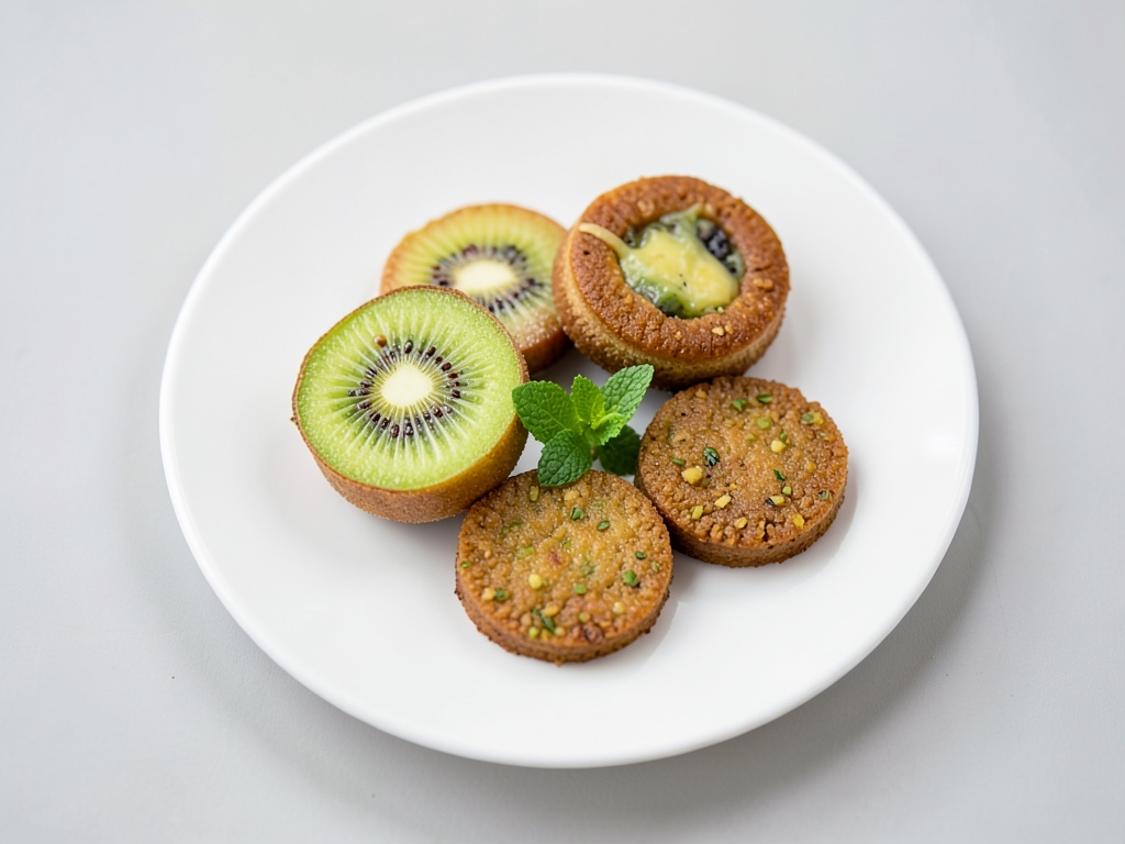 Kiwi y galletas de arroz