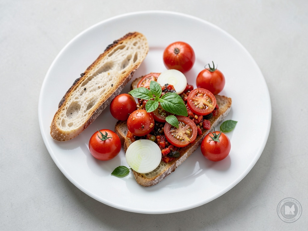 Bruschetta croccante ai pomodori