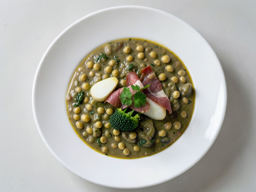 Deliciosa sopa de lentejas con salchichas