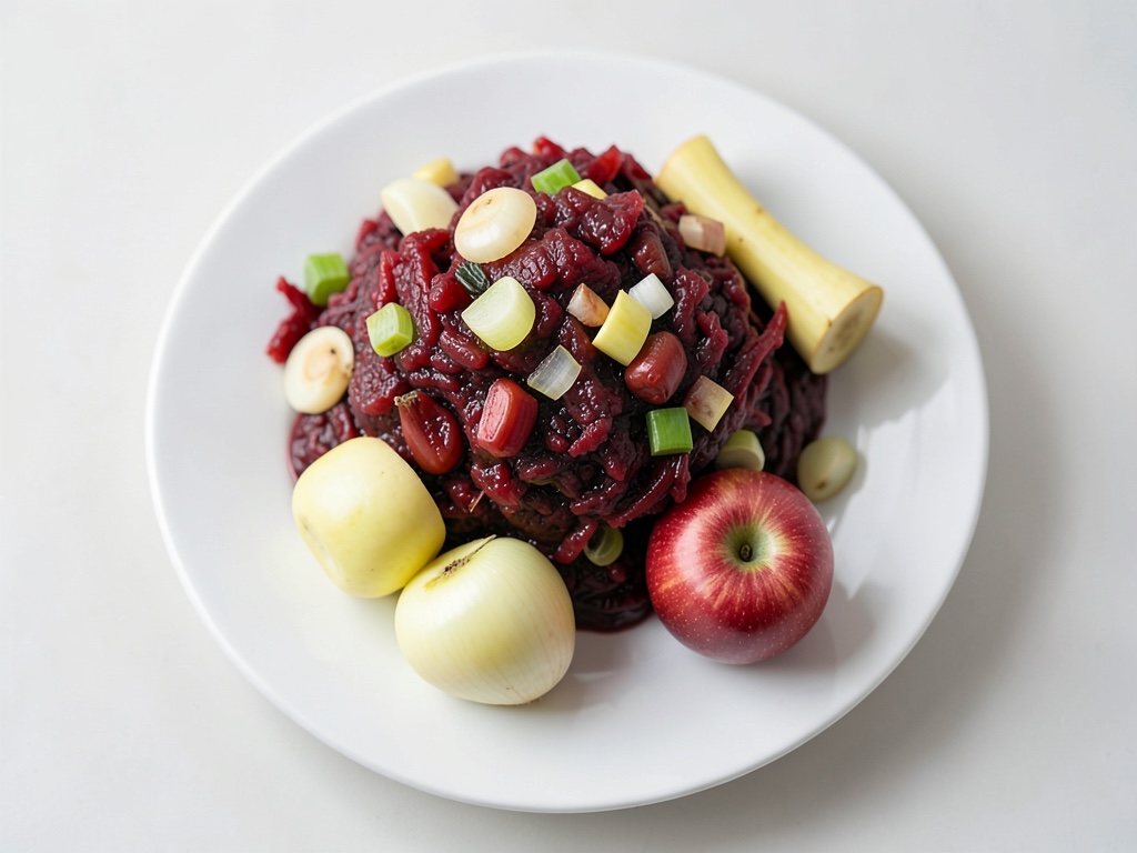 Klassischer Rotkohl mit Äpfeln und Zwiebeln