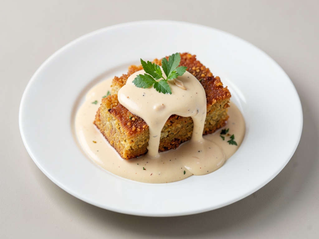 Tofu croccante con salsa di arachidi