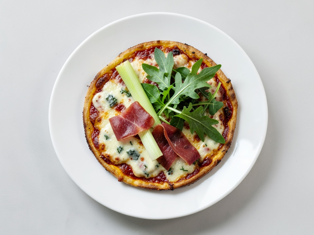 Frittata di cavolo rapa con insalata di erbe