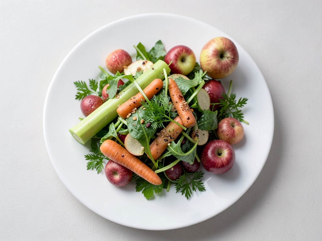 Insalata di cavolo rapa con mela