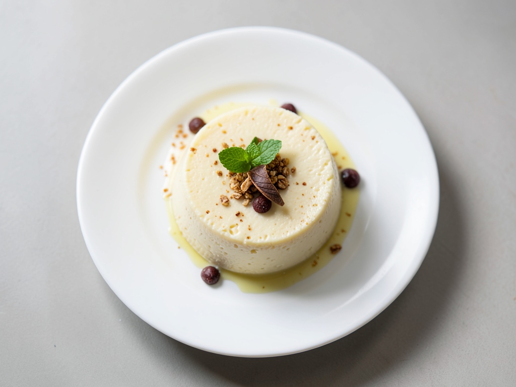 Cremige Kokos-Panna-Cotta mit Melonen-Salat