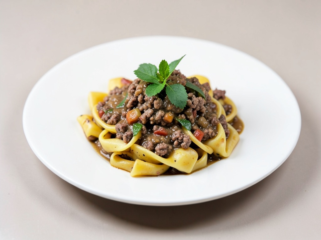Stufato di carne macinata con kritharaki