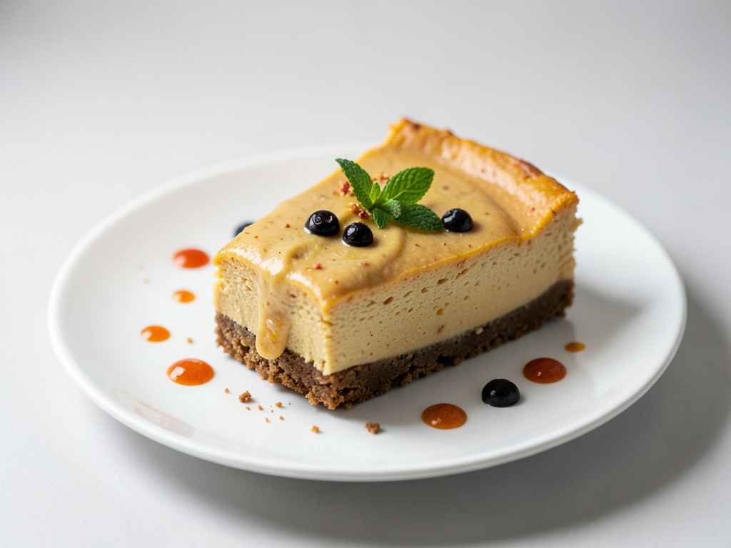 Cremiger Kürbis-Käsekuchen mit Keksboden