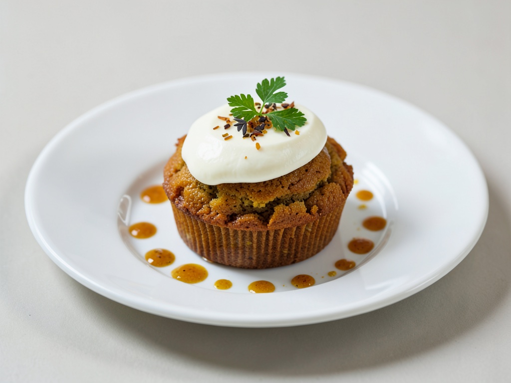 Muffin alla zucca con ganache al formaggio fresco