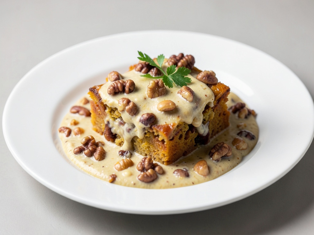 Cremosa gratin di zucca e noci