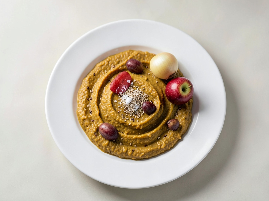 Cremiger Kürbis-Aufstrich mit geröstetem Sesam