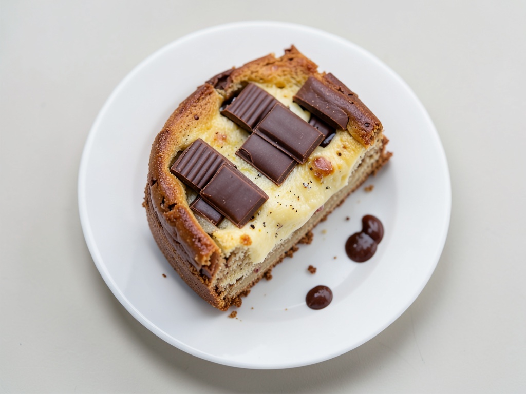 Marmorierte Käsekuchen mit Schokoladenflecken