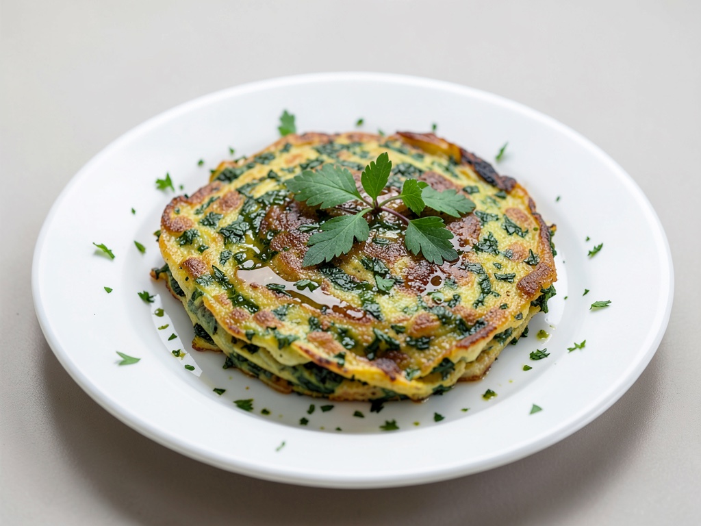 Tortilla de hierbas persas (Kuku Sabzi)