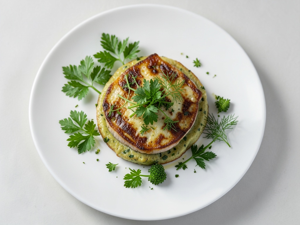 Tortilla de salmón con hierbas y aguacate