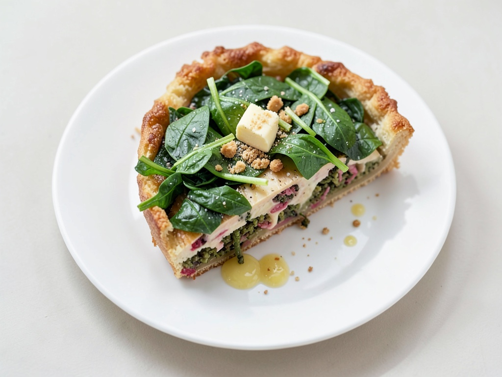 Torta croccante al salmone e spinaci