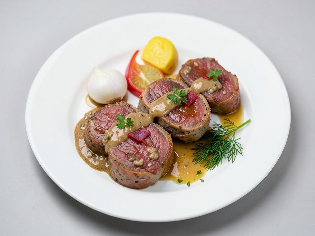 Polpette di salmone con salsa di miele e senape