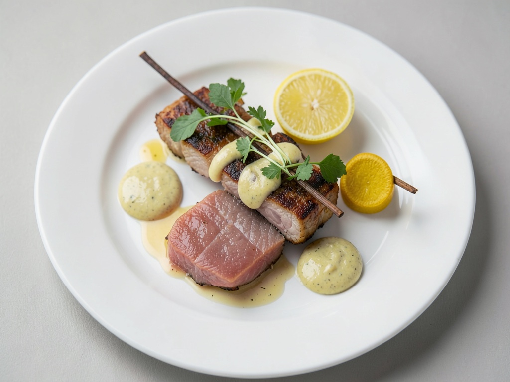 Spiedini di salmone con dip al limone