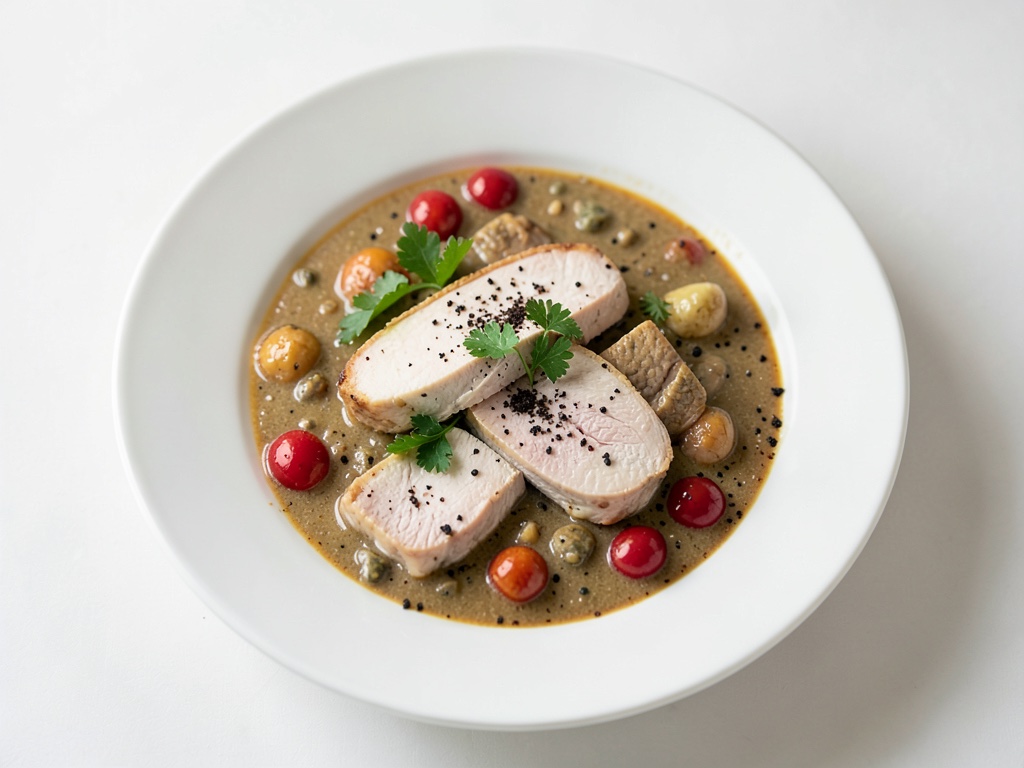 Fricassée de poulet crémeuse au riz