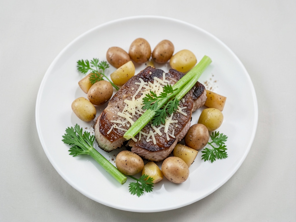 Teneri filetti di agnello con patate croccanti al parmigiano