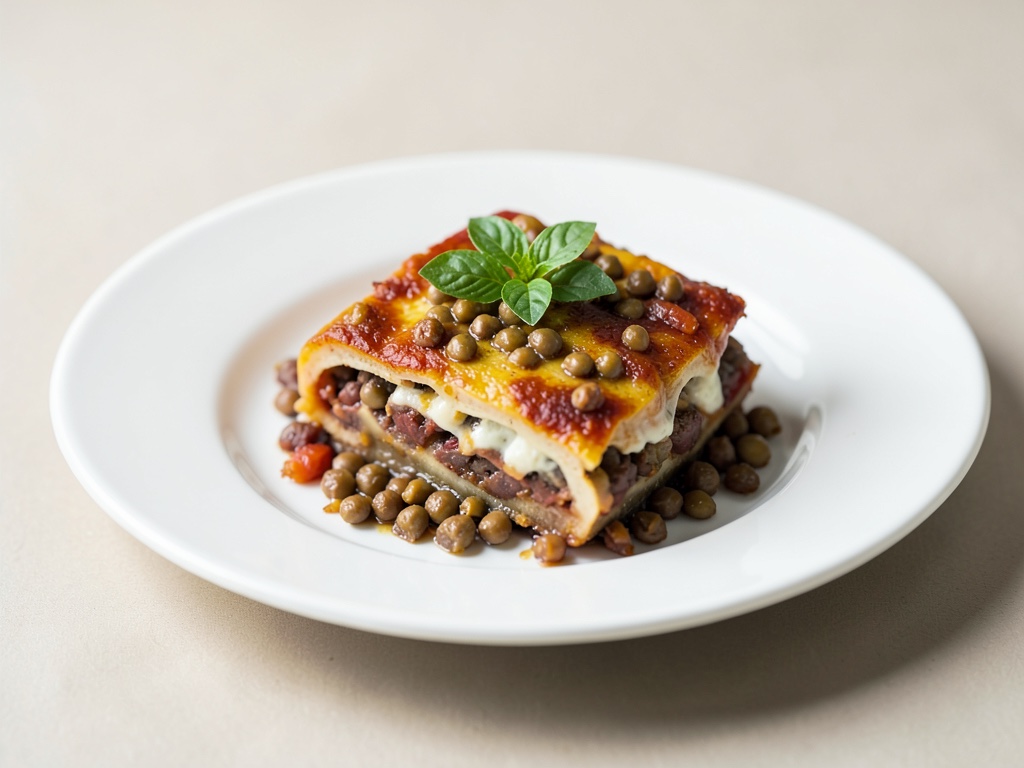 Linsen-Lasagne
