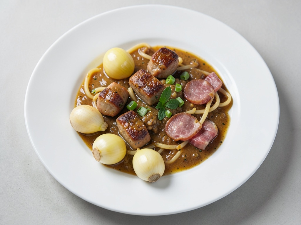 Zuppa di lenticchie con spätzle freschi e salsicce