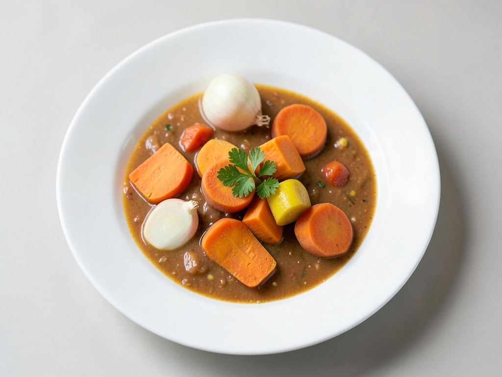 Sopa de lentejas con batatas