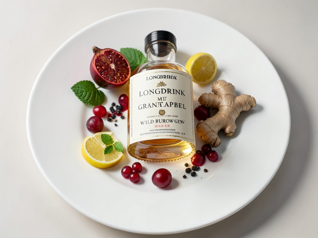 Erfrischender Longdrink mit Granatapfel und Wild Burrow Irish Gin