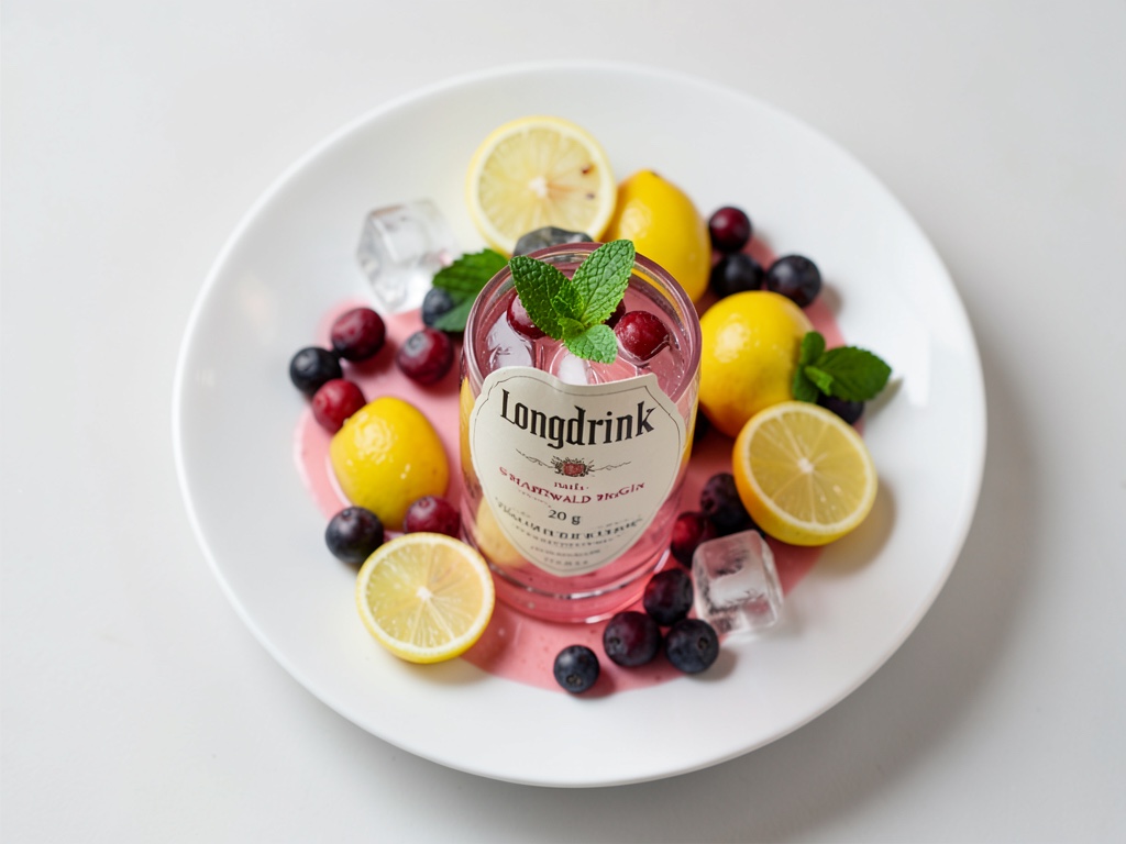 Longdrink mit Schwarzwald Pink Gin refreshed