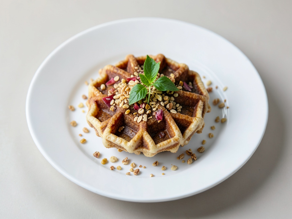 Leichte Waffeln mit Haferflocken