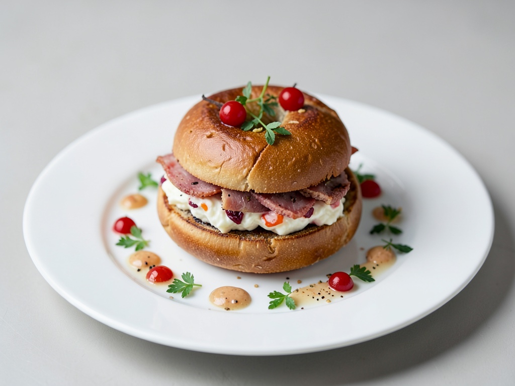 Bagel con Lox y Queso Crema