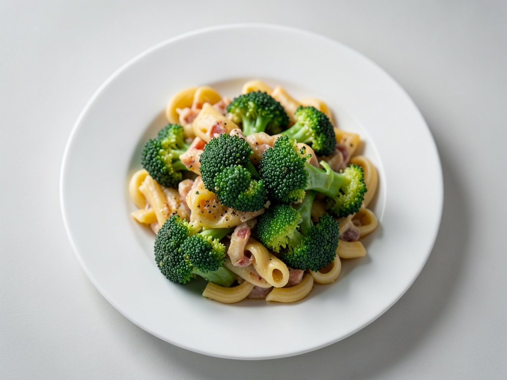 Gratin di pasta al formaggio con broccoli