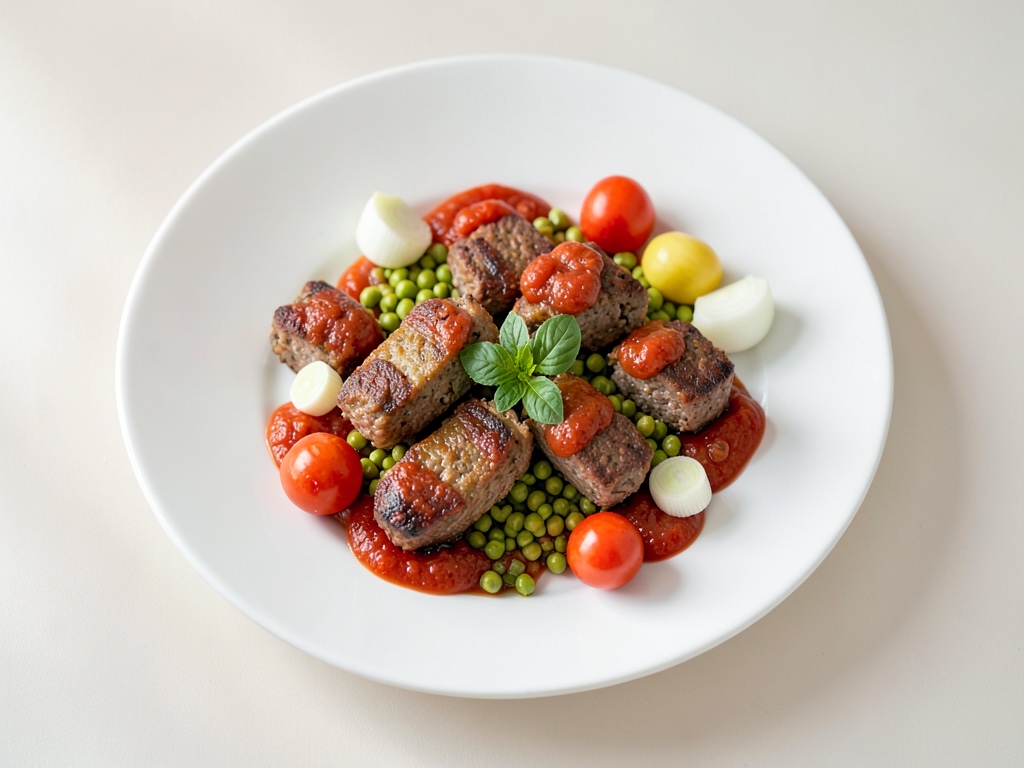 Polpette di mais con salsa di pomodori