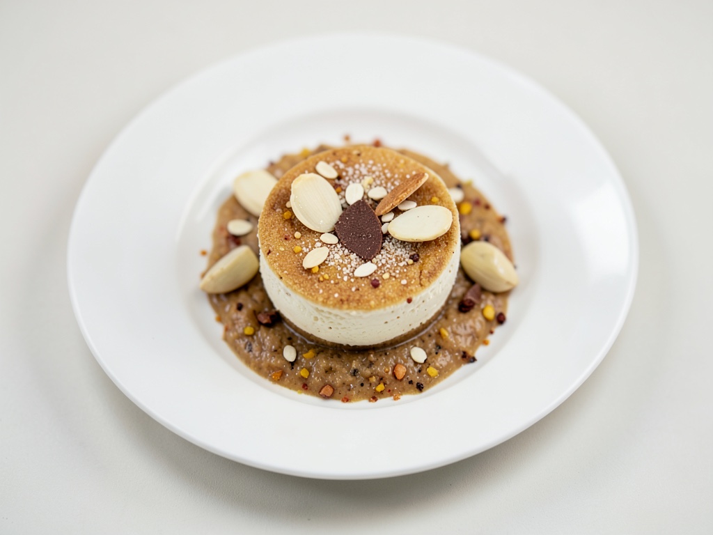 Glace croustillante aux amandes et au miel