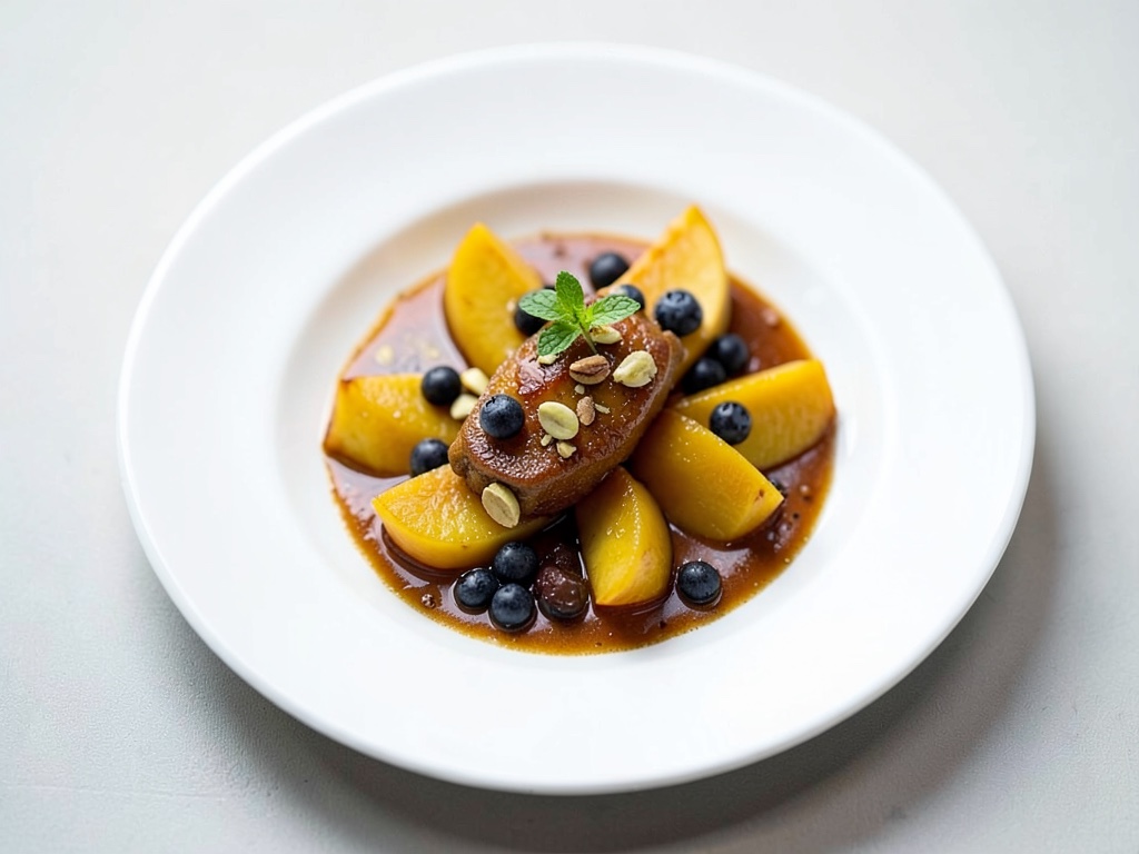 Mango y pistachos
