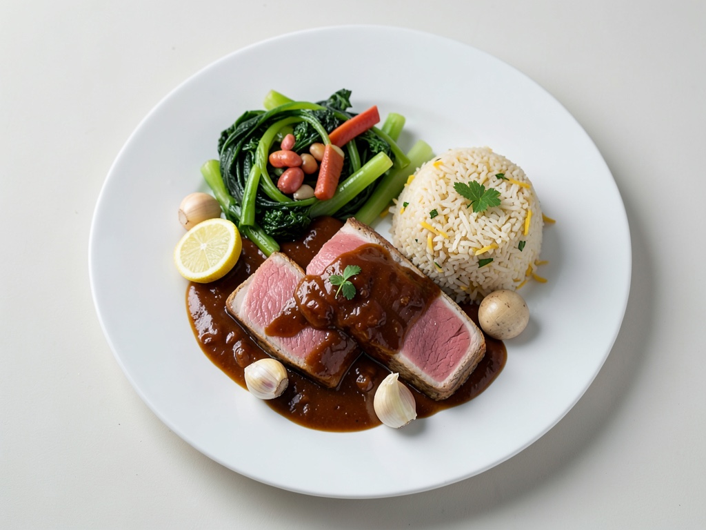 Salmone Teriyaki con verdure al wok e riso jasmin