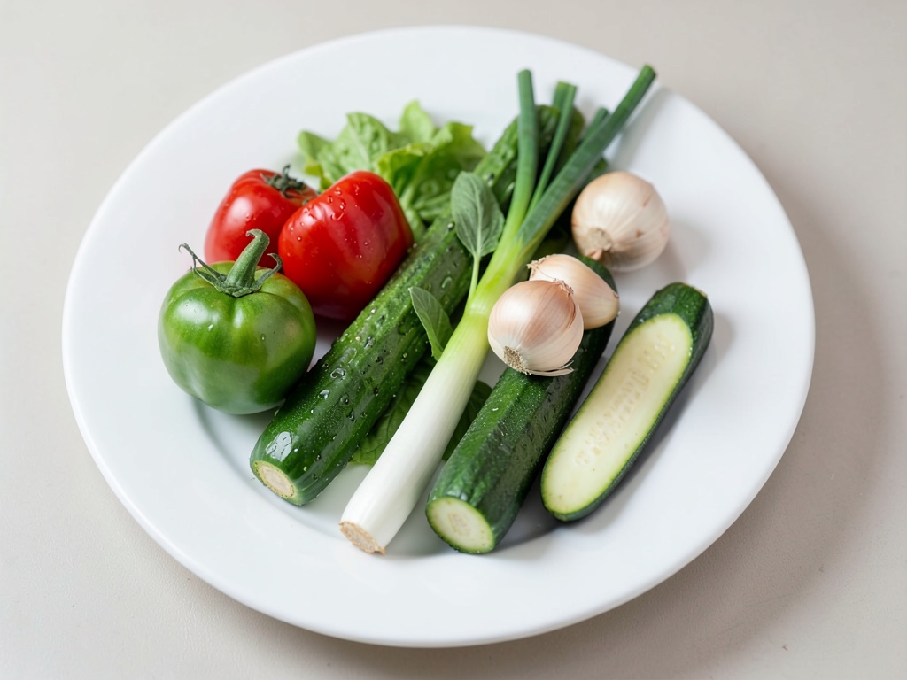 Verdure verdi in marinatura speziata