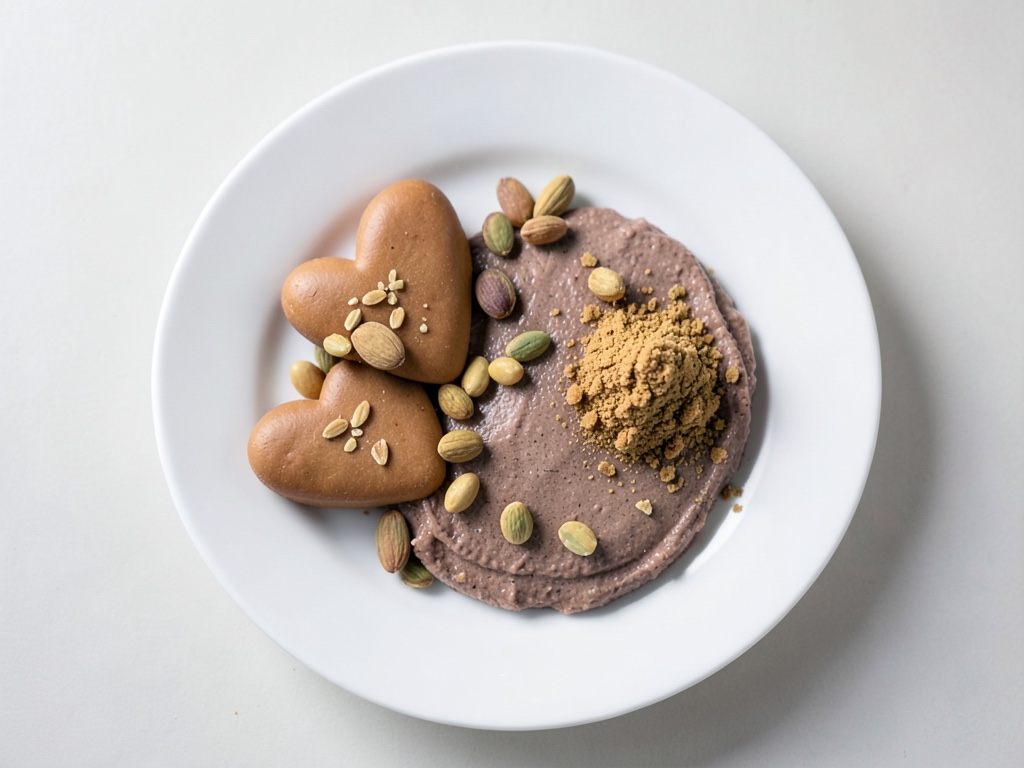 Knusprige Marzipan-Herzen mit Pistazien