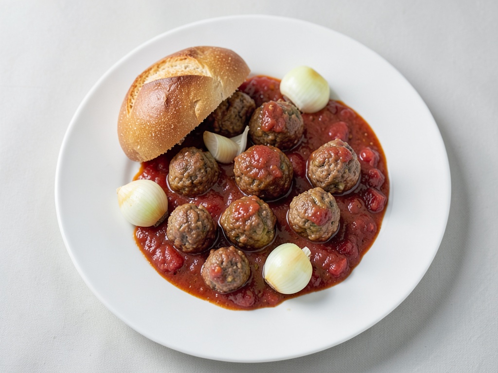 Polpette di carne succose con formaggio fuso