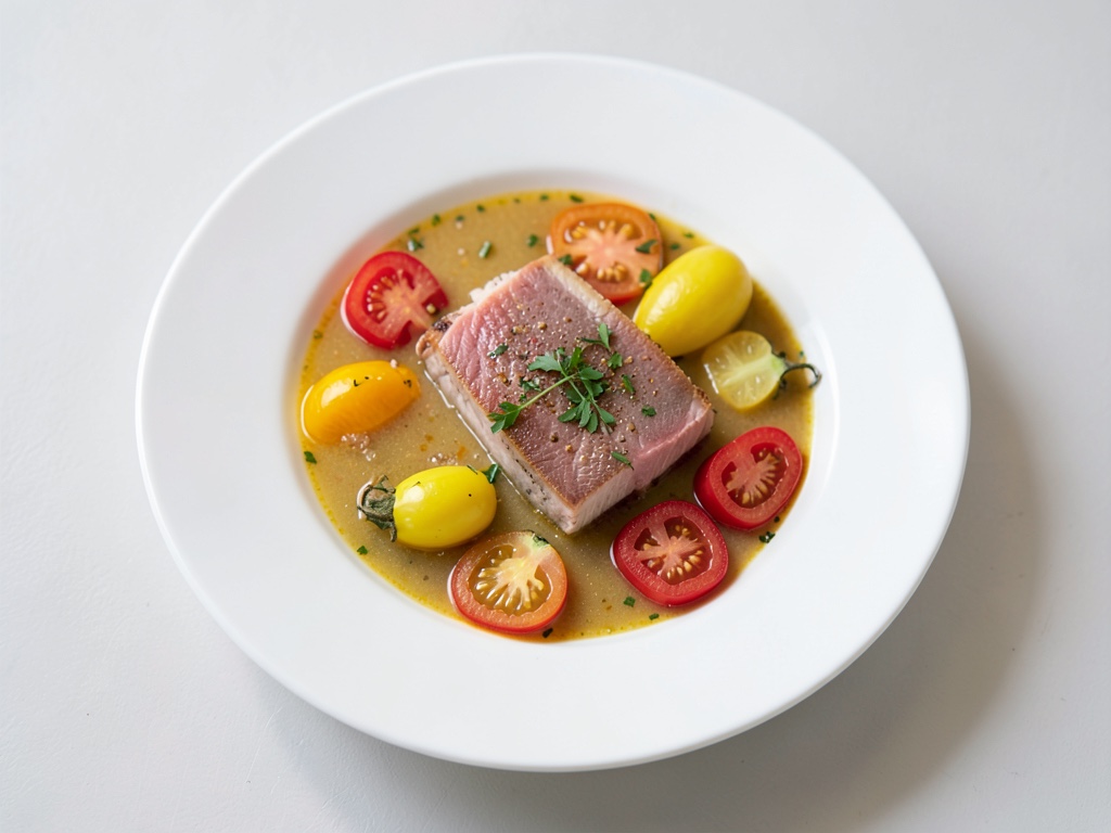 Sopa de pescado mediterránea ligera