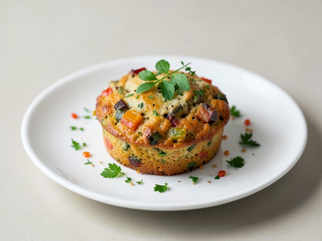 Muffins de verdura mediterránea salada