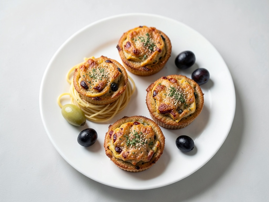 Muffin di Pasta Mediterranei