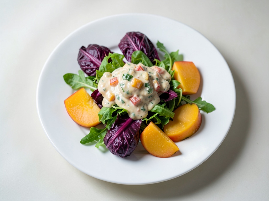 Insalata mediterranea con condimento al melone