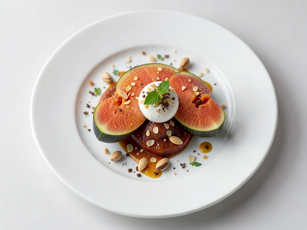 Melón y almendras
