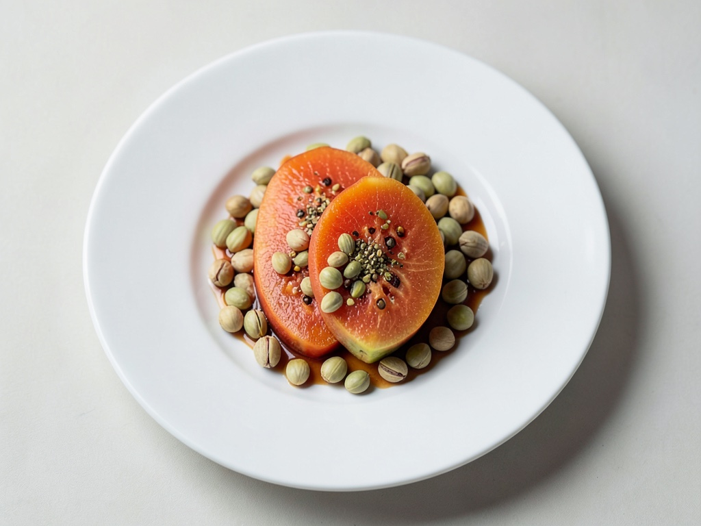 Melón y pistachos