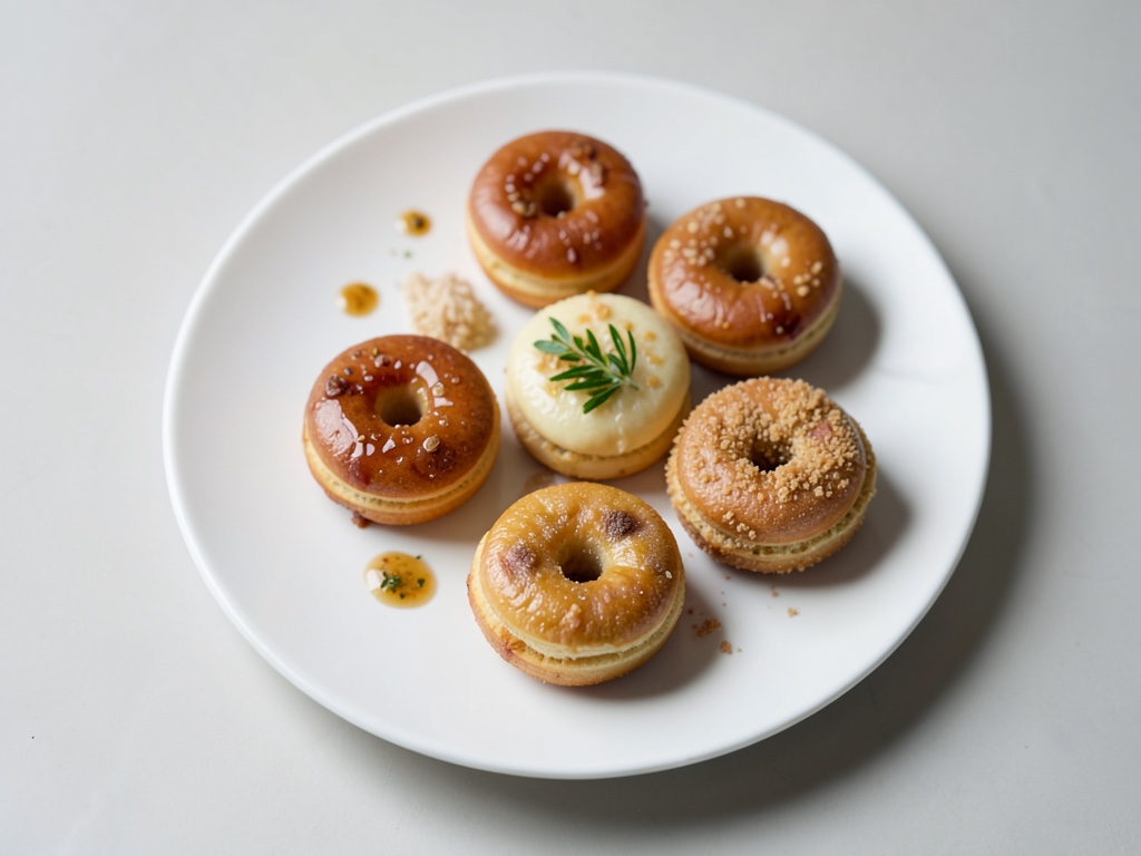 Mini-Donut croccanti con glassa al cioccolato