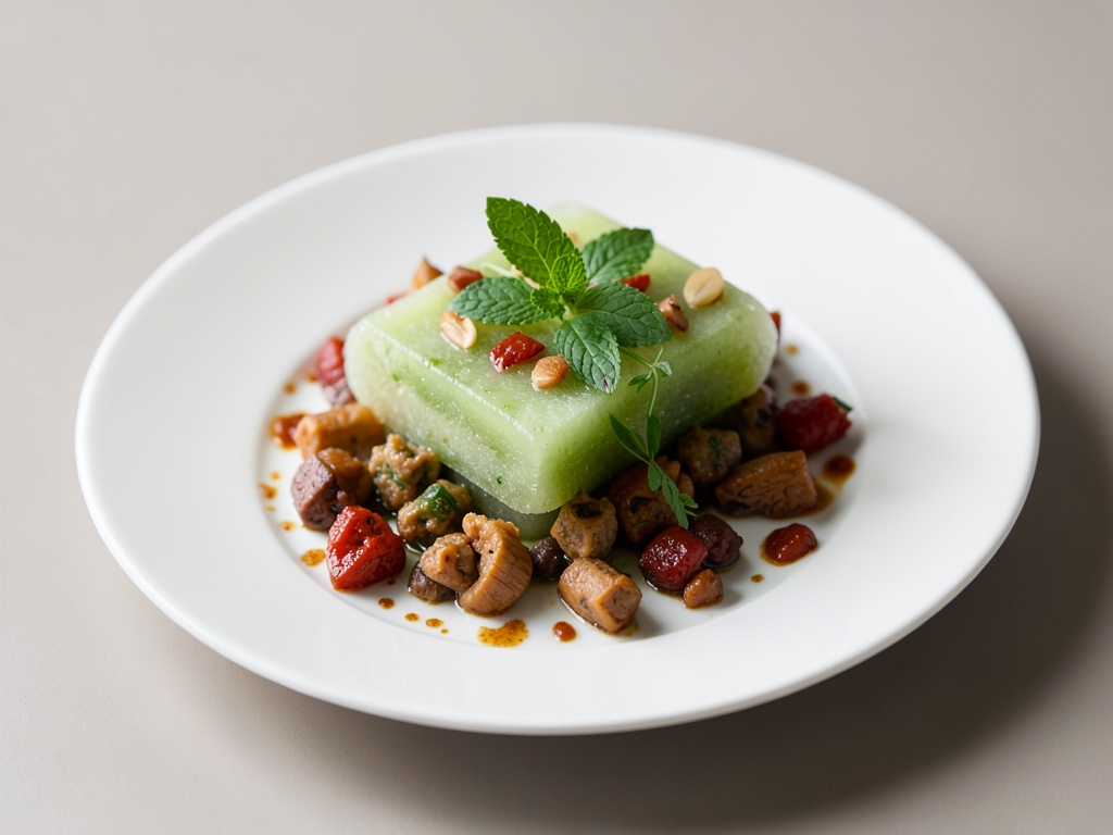 Frische Mojito-Eis am Stiel