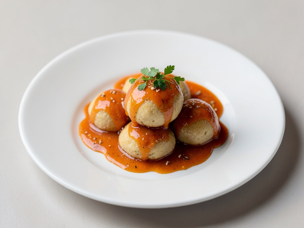 Mozartbällchen mit Orangen-Guss